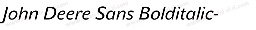 John Deere Sans Bolditalic字体转换